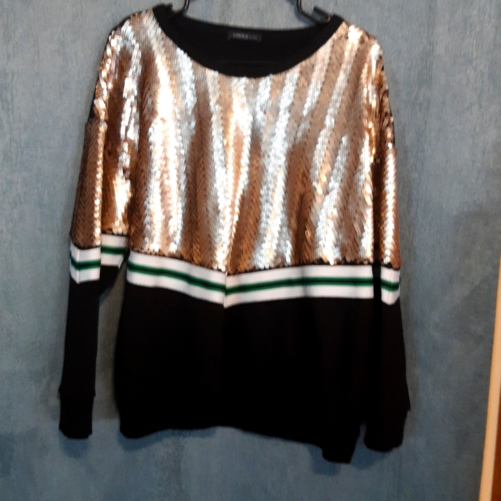 Drop shoulder sweater